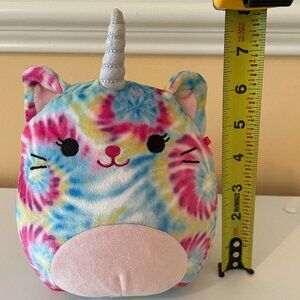 Tyedye Unicorn cat 6" Squishmallow Plush Kellytoy